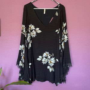 Free People Long Sleeve Floral Dress